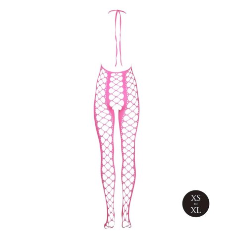 Ouch! - Bodystocking with Halterneck - Pink - XS/XL Ouch! - Bodystocking with Halterneck - Pink - XS/XL