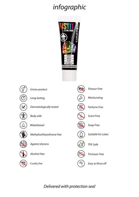 Fist It - Żel na bazie wody - Extra Thick Lubricant - Rainbow - 0.8 fl oz / 25 ml Fist It - Żel na bazie wody - Extra Thick Lubricant - Rainbow - 0.8 fl oz / 25 ml