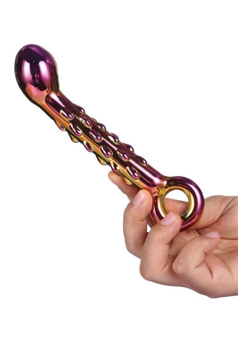 GLAMOUR GLASS RIBBED G-SPOT DILDO GLAMOUR GLASS RIBBED G-SPOT DILDO