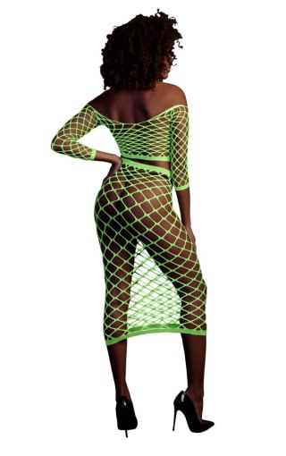 Ouch! - Komplet - Long Sleeve Crop Top and Long Skirt - Green - XS/XL