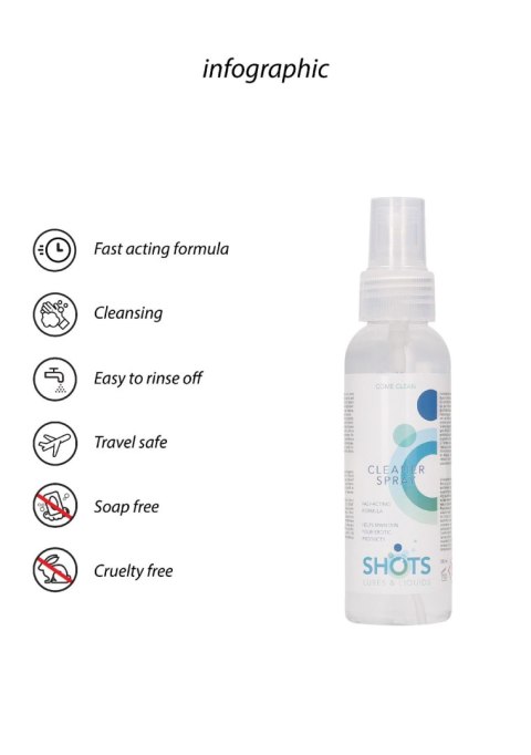 Shots - Spray czyszczący - Cleaner Spray - 100 ml Shots - Spray czyszczący - Cleaner Spray - 100 ml