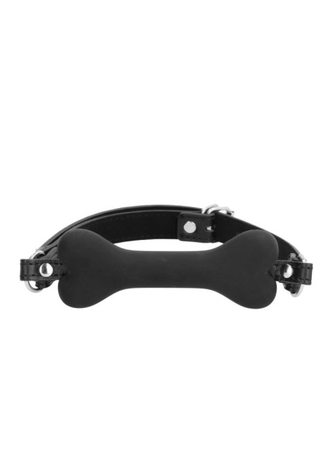 Silicone Bone Gag - With Adjustable Bonded Leather Straps Silicone Bone Gag - With Adjustable Bonded Leather Straps
