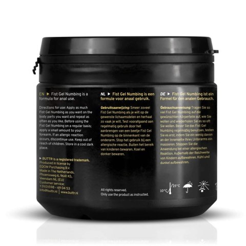 Żel do fistingu - BUTTR - Fisting Gel Numbing - 500 ml Żel do fistingu - BUTTR - Fisting Gel Numbing - 500 ml