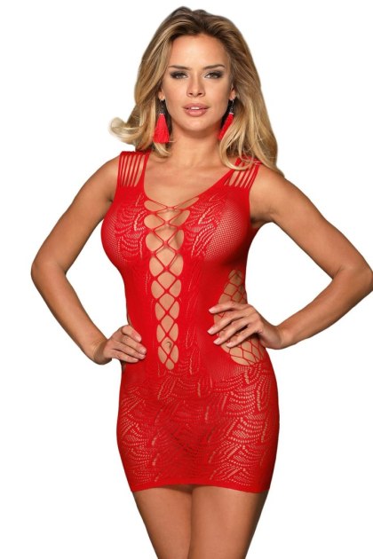 Sukienka - DRESS H3161 ROUG (Size: TU)