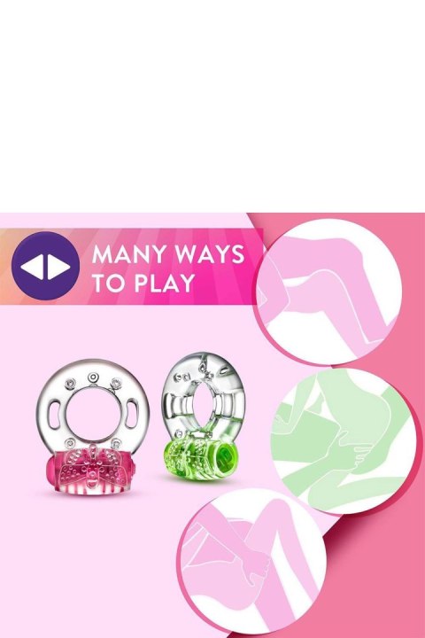 PLAY WITH ME AROUSER VIBRATING C-RING GREEN PLAY WITH ME AROUSER VIBRATING C-RING GREEN