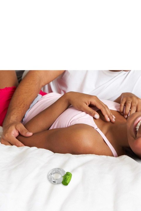 PLAY WITH ME AROUSER VIBRATING C-RING GREEN PLAY WITH ME AROUSER VIBRATING C-RING GREEN