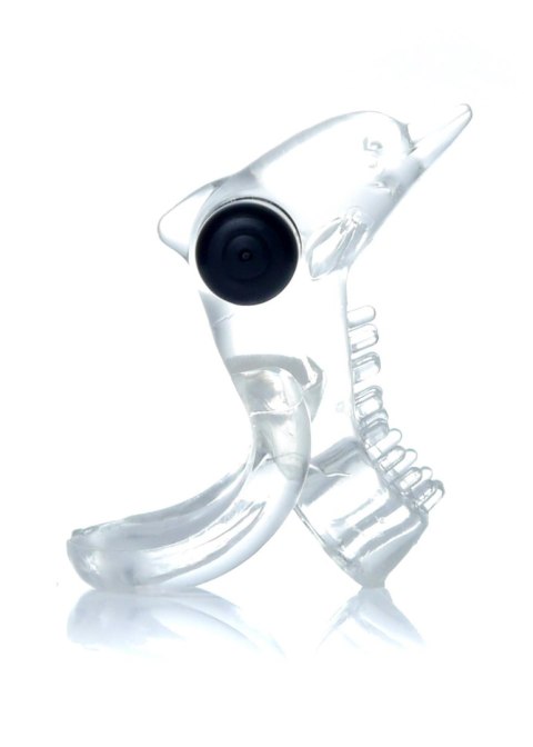 Pierścień-Dolphin Vibro CockRing Clear Pierścień-Dolphin Vibro CockRing Clear