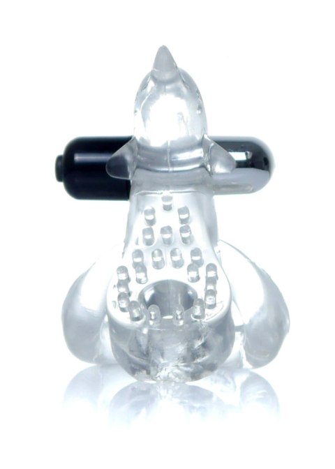 Pierścień-Dolphin Vibro CockRing Clear Pierścień-Dolphin Vibro CockRing Clear