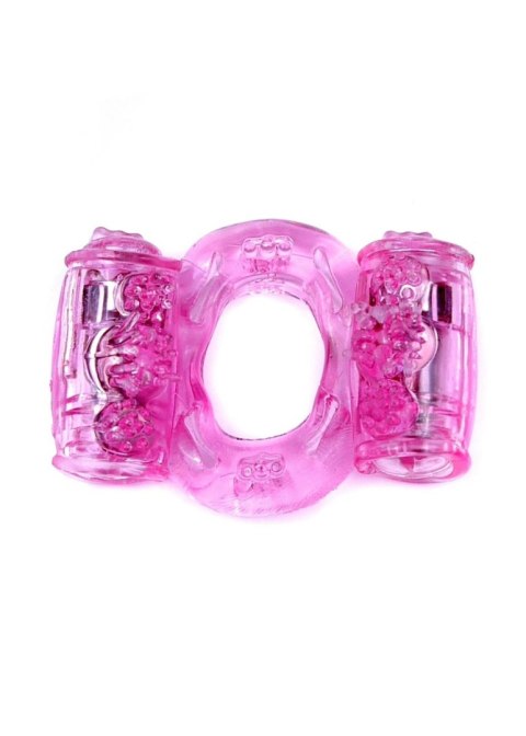 Pierścień-Vibrating CockRing Double Pink Pierścień-Vibrating CockRing Double Pink