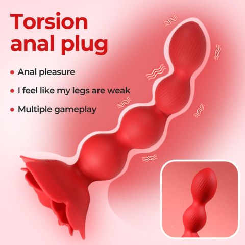 Rose rotating anal beads Rose rotating anal beads