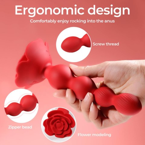 Rose rotating anal beads Rose rotating anal beads