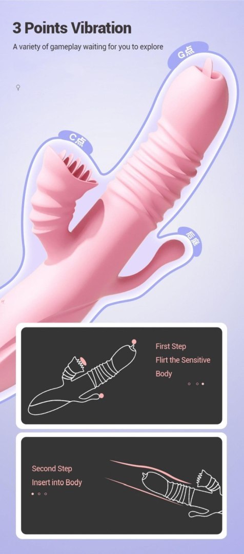 Wibrator-Ada USB -Pink Wibrator-Ada USB -Pink