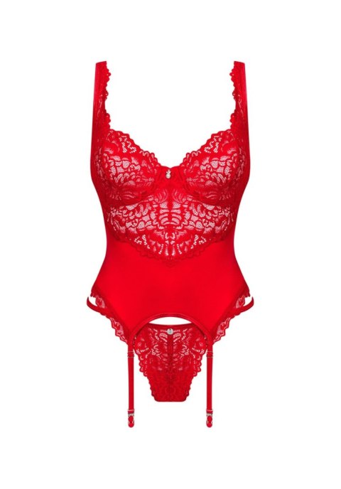 Obsessive - Amor Cherris gorset i stringi S/M Obsessive - Amor Cherris gorset i stringi S/M