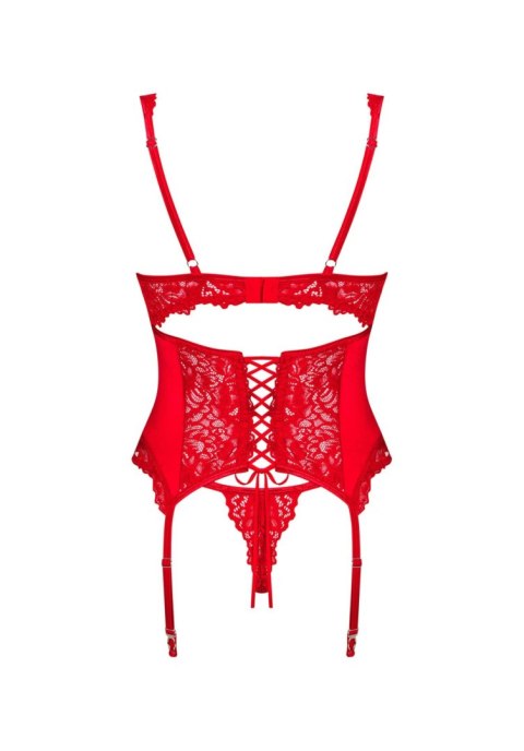 Obsessive - Amor Cherris gorset i stringi S/M Obsessive - Amor Cherris gorset i stringi S/M