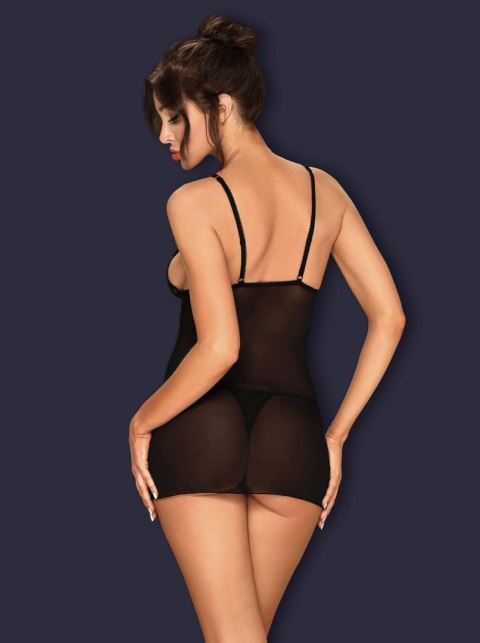 Obsessive - Lucita koszulka i stringi czarna S/M Obsessive - Lucita koszulka i stringi czarna S/M