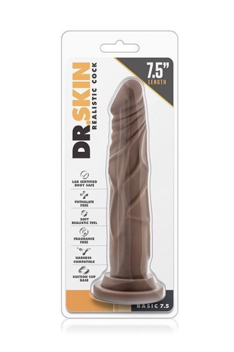 DR. SKIN REALISTIC COCK 7.5 CHOCOLATE DR. SKIN REALISTIC COCK 7.5 CHOCOLATE