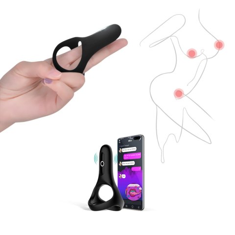 Magic Motion - Rise Smart Wearable Cockring Black Magic Motion - Rise Smart Wearable Cockring Black
