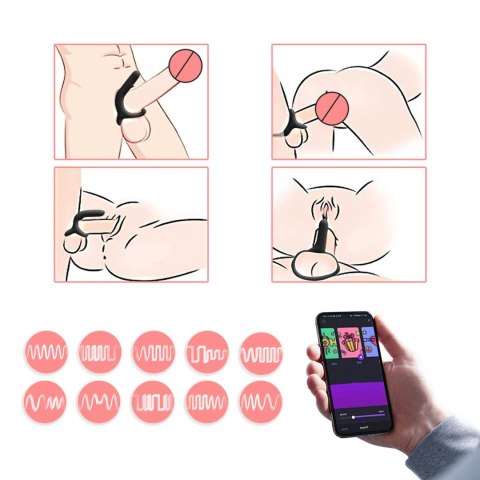 Magic Motion - Rise Smart Wearable Cockring Black Magic Motion - Rise Smart Wearable Cockring Black