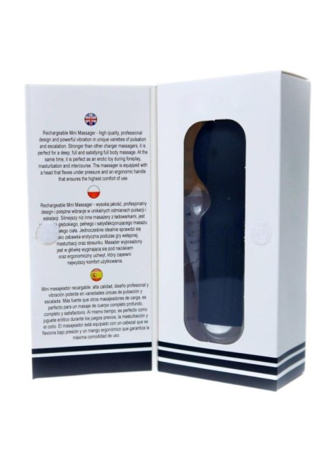 Stymulator-Rechargeable Mini Masager USB 20 Functions - Black Stymulator-Rechargeable Mini Masager USB 20 Functions - Black