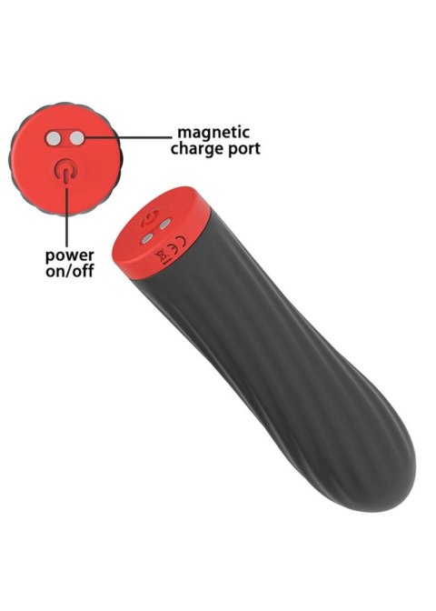 Stymulator-Rechargeable Silicone Touch Vibrator USB 10 Functions - Black Stymulator-Rechargeable Silicone Touch Vibrator USB 10 Functions - Black