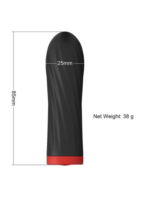 Stymulator-Rechargeable Silicone Touch Vibrator USB 10 Functions - Black Stymulator-Rechargeable Silicone Touch Vibrator USB 10 Functions - Black