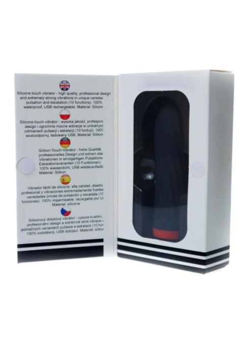 Stymulator-Rechargeable Silicone Touch Vibrator USB 10 Functions - Black Stymulator-Rechargeable Silicone Touch Vibrator USB 10 Functions - Black