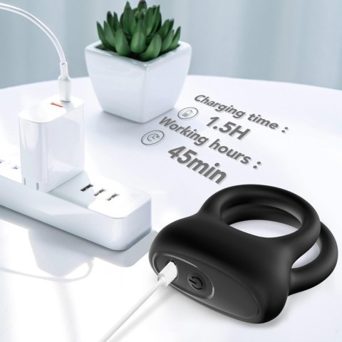 Dualo Black, 9 vibration functions Dualo Black, 9 vibration functions