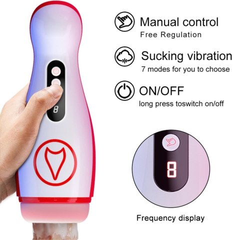 Masturbator - Vibrating Masturbation Cup , 7 Suction Power, 7 Vibration Setting Masturbator - Vibrating Masturbation Cup , 7 Suction Power, 7 Vibration Setting