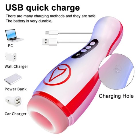 Masturbator - Vibrating Masturbation Cup , 7 Suction Power, 7 Vibration Setting Masturbator - Vibrating Masturbation Cup , 7 Suction Power, 7 Vibration Setting