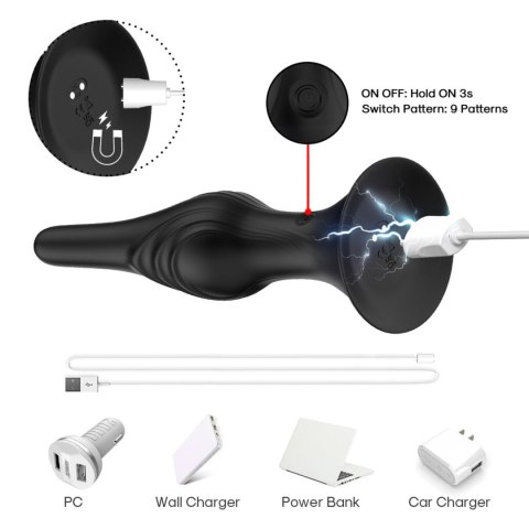 Rocket Black, 9 vibration functions Rocket Black, 9 vibration functions