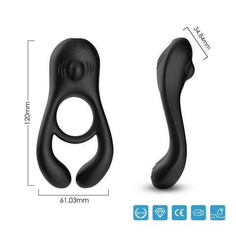 Veyron with remote Black, 9 vibration functions Veyron with remote Black, 9 vibration functions