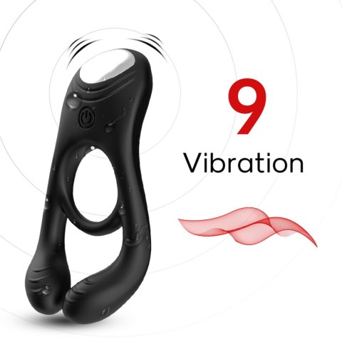 Veyron with remote Black, 9 vibration functions Veyron with remote Black, 9 vibration functions