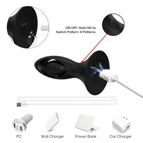 Watchman Black, 9 vibration functions Watchman Black, 9 vibration functions