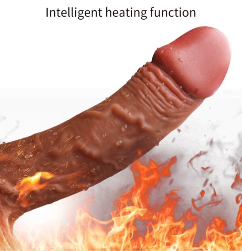 Wibrator-Silicone, Vibration 10, Rotate, Telescopic, Heating, 21cm Wibrator-Silicone, Vibration 10, Rotate, Telescopic, Heating, 21cm