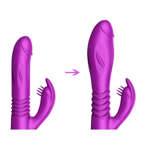 Wibrator-Silicone Vibrator USB 10 Function + Expander and Thrusting Function Wibrator-Silicone Vibrator USB 10 Function + Expander and Thrusting Function