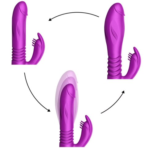 Wibrator-Silicone Vibrator USB 10 Function + Expander and Thrusting Function Wibrator-Silicone Vibrator USB 10 Function + Expander and Thrusting Function
