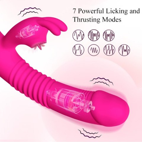 Wibrator- Silicone Vibrator USB 7 Powerful Licking and Thrusting Modes Wibrator- Silicone Vibrator USB 7 Powerful Licking and Thrusting Modes