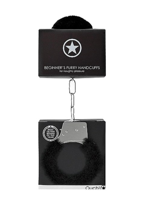 Beginner""s Handcuffs Furry - Black Beginner""s Handcuffs Furry - Black
