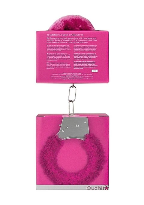 Beginner""s Handcuffs Furry - Pink Beginner""s Handcuffs Furry - Pink