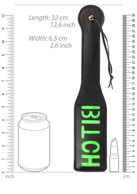 'Bitch'' Paddle - Glow in the Dark - Black/Neon Green 'Bitch'' Paddle - Glow in the Dark - Black/Neon Green