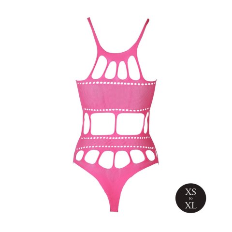 Ouch! - Body with Grecian Neckline - Neon Pink - XS/XL Ouch! - Body with Grecian Neckline - Neon Pink - XS/XL