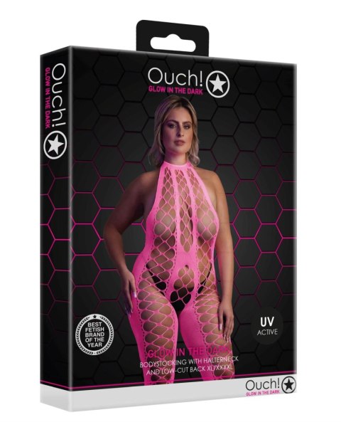 Ouch! - Bodystocking with Halterneck XL/XXXXL Ouch! - Bodystocking with Halterneck XL/XXXXL