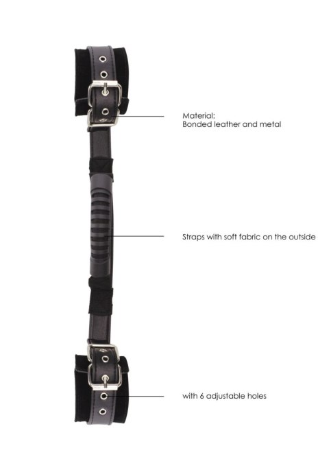 Bonded Leather Hand Cuffs With Handle Bonded Leather Hand Cuffs With Handle