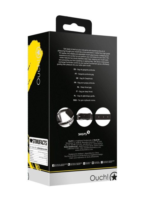Deep Throat Gag - Black Deep Throat Gag - Black