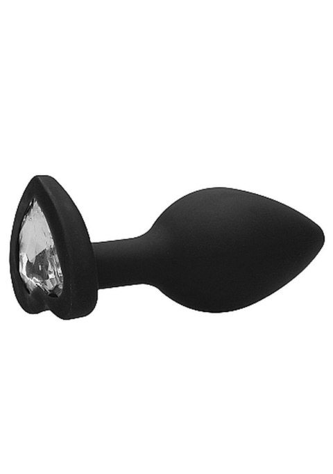 Diamond Heart Butt Plug - Regular - Black Diamond Heart Butt Plug - Regular - Black