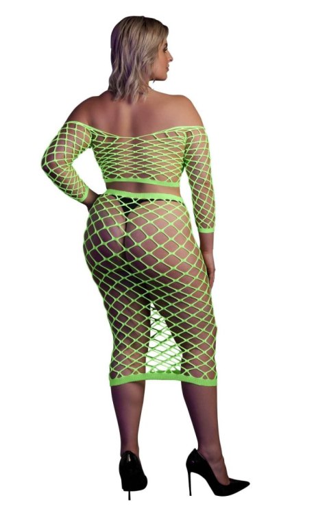 Ouch! - dwuczęściowy komplet - Long Sleeve Crop Top and Long Skirt XL/XXXXL Ouch! - dwuczęściowy komplet - Long Sleeve Crop Top and Long Skirt XL/XXXXL