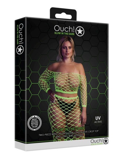 Ouch! - dwuczęściowy komplet - Long Sleeve Crop Top and Long Skirt XL/XXXXL Ouch! - dwuczęściowy komplet - Long Sleeve Crop Top and Long Skirt XL/XXXXL