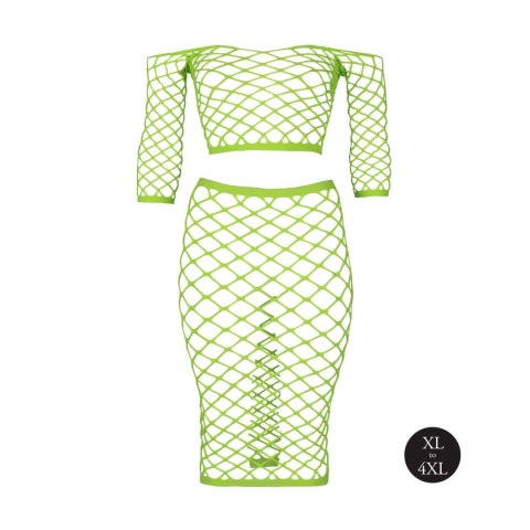 Ouch! - dwuczęściowy komplet - Long Sleeve Crop Top and Long Skirt XL/XXXXL Ouch! - dwuczęściowy komplet - Long Sleeve Crop Top and Long Skirt XL/XXXXL