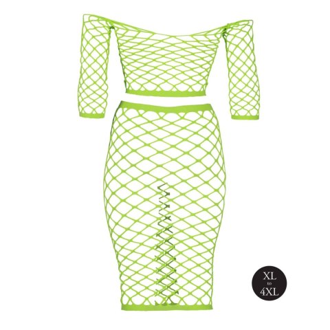 Ouch! - dwuczęściowy komplet - Long Sleeve Crop Top and Long Skirt XL/XXXXL Ouch! - dwuczęściowy komplet - Long Sleeve Crop Top and Long Skirt XL/XXXXL