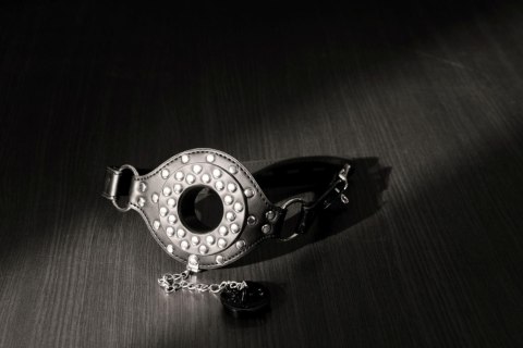 Open Mouth Gag with Plug Stopper - Black Open Mouth Gag with Plug Stopper - Black